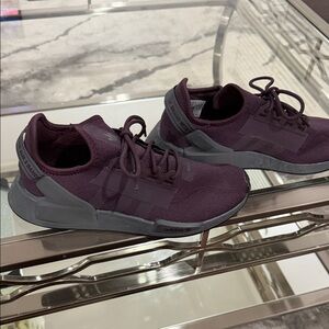 Adidas plum purple and Charcoal grey Athletic Shoes